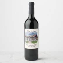 Etiqueta de Vinho Personalizada - Novo Presente de