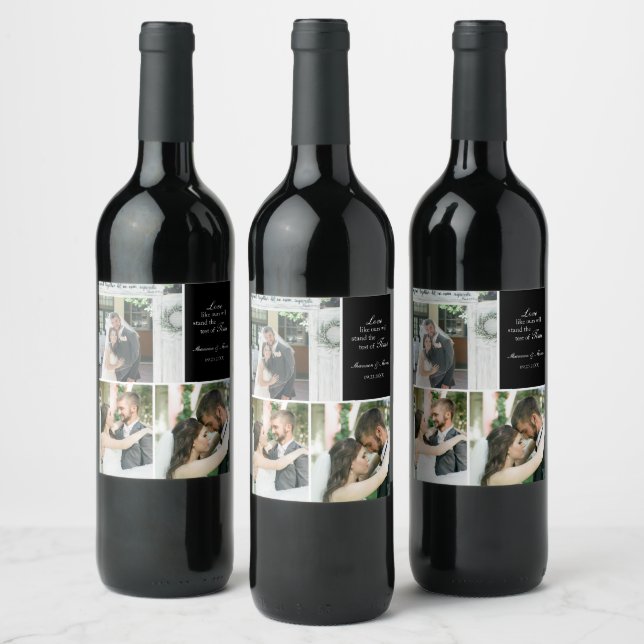 Etiqueta de Vinho Personalizado para Casamento de  (Garrafas)