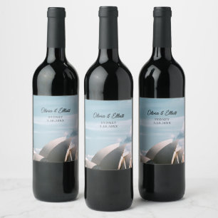 Etiqueta de Vinho Personalizado para Casamento de 