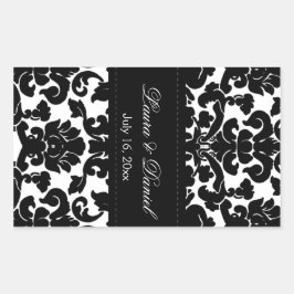 Etiqueta de Vinho Preto e Branco