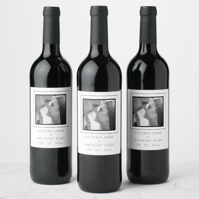 Etiqueta de Vinho Preto Personalizado (Garrafas)