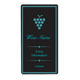 Etiqueta de Vinho Preto Verde