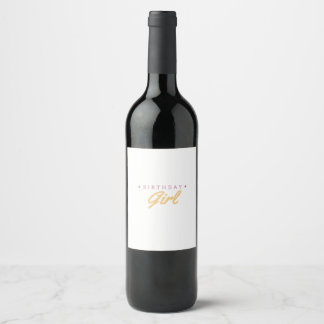 Etiqueta de Vinho Rosa Floral Chic para Aniversári