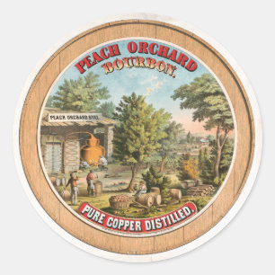 Etiqueta de Vintagem do Peach Orchard Bourbon