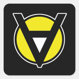 Etiqueta de Voluntaryist com corte Center branco