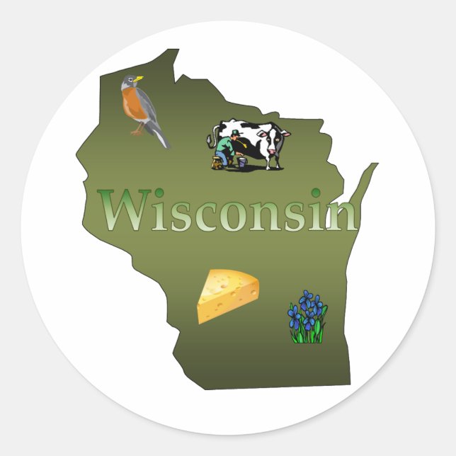 Etiqueta de Wisconsin (Frente)
