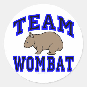 Etiqueta de Wombat IV da equipe