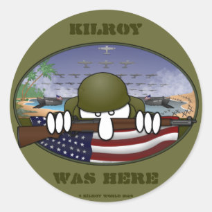 Etiqueta de WW2 Kilroy