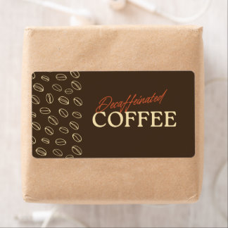 Etiqueta Decaffeinated Coffee Label – Retro Coffee Beans