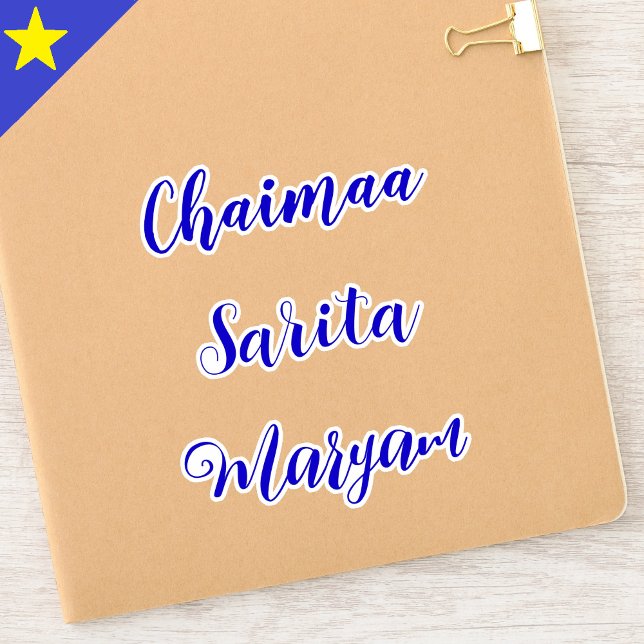 Etiqueta Decal de Vinilo Personalizada, Etiquetas  (Personalized Stickers
Vinyl Decal Stickers
Custom Name Stickers
Blue Stickers
Laptop Stickers
)