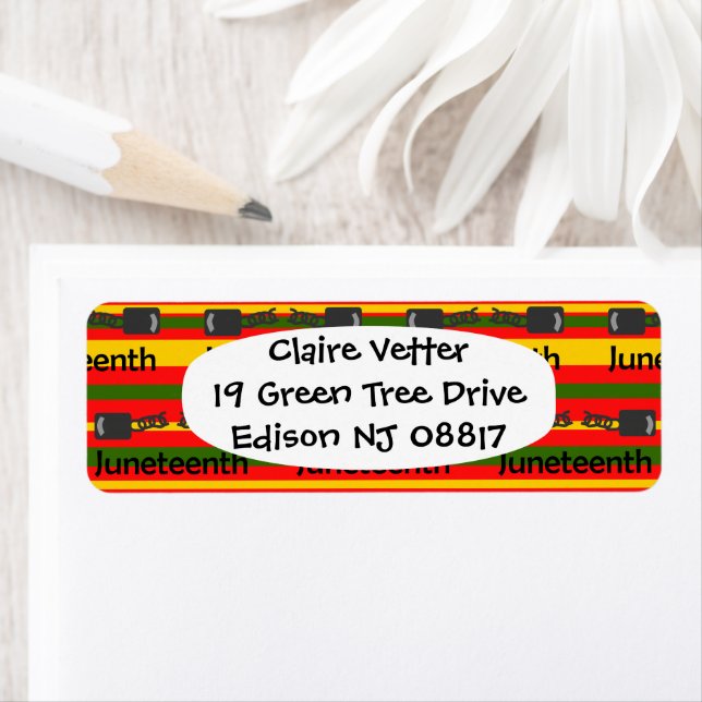 Etiqueta Décimo de Junto Striped (Insitu)