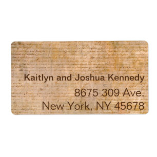 Etiqueta Declaração de Independência 📜 Parceiros Histórico