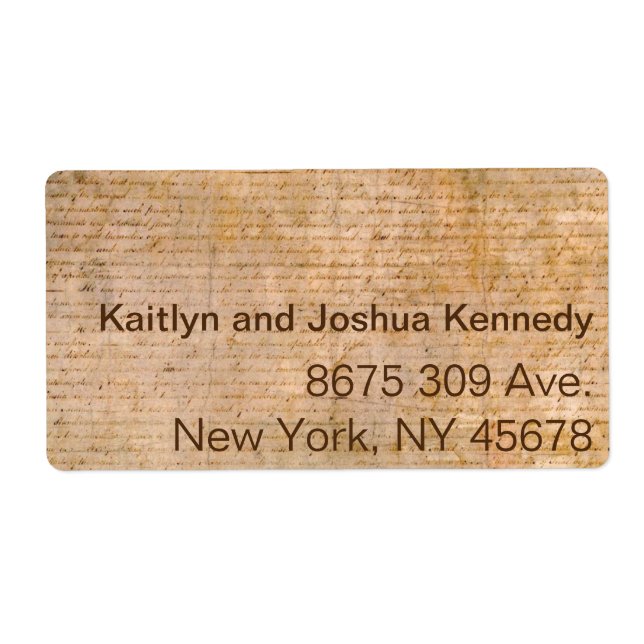 Etiqueta Declaração de Independência 📜 Parceiros Histórico (Frente)