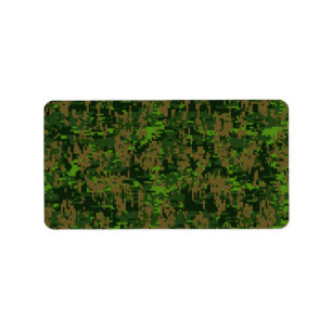 Etiqueta Decoração do acento da camuflagem de Digitas do
