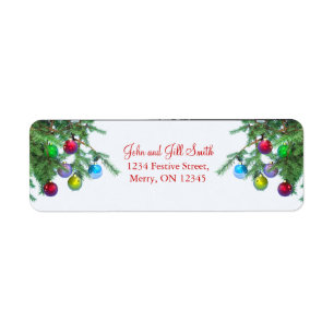 Etiqueta Decorações bonito da árvore de Natal