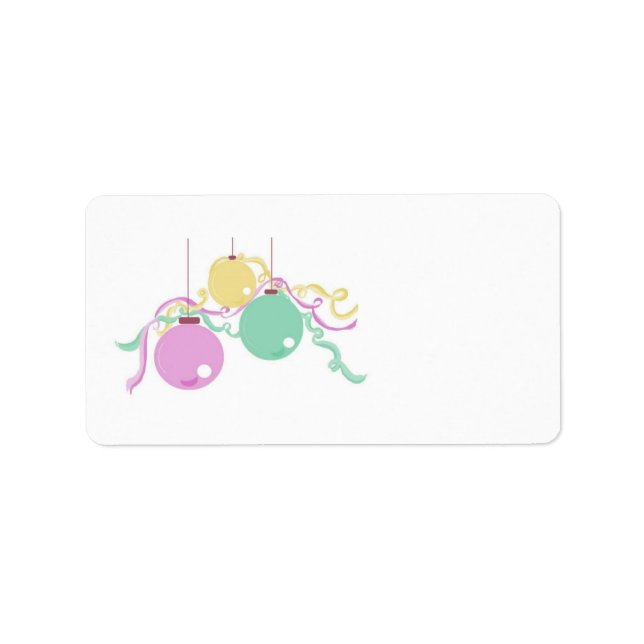 Etiqueta Decorações de Férias (Frente)