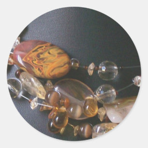 Etiqueta decorativa da colar da ilusão