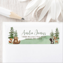 Etiqueta Deixe a empresa começar o endereço de devolução do