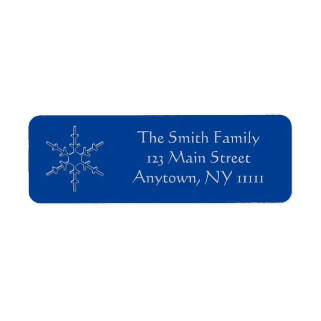 Etiqueta Deixe nevar (Frente)