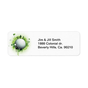 Etiqueta Deixe-nos Tee fora para o golfe