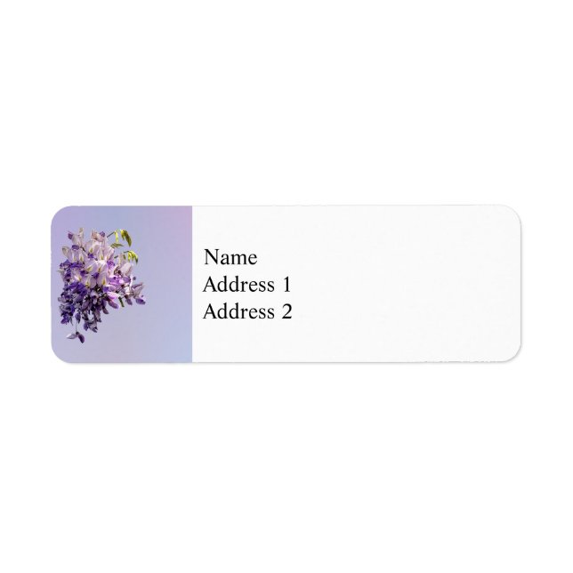 Etiqueta Delicate Wisteria (Frente)