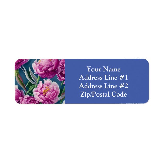 Etiqueta Deliciosos Camponeses de Jardim (Frente)