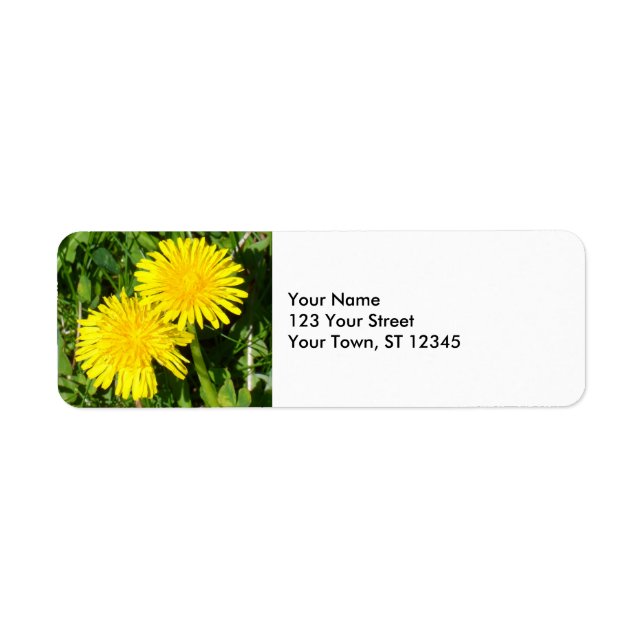 Etiqueta Dentes-de-leão (Frente)