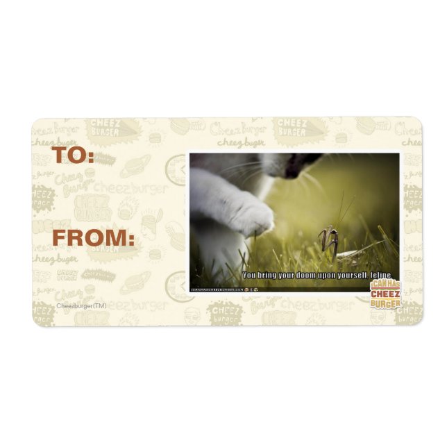 Etiqueta Depende de si mesmo (Frente)