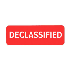 Etiqueta desclassificado