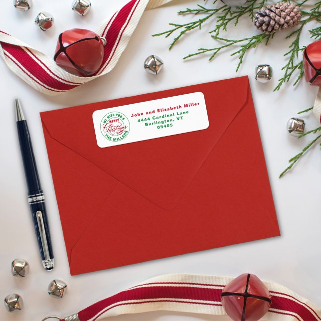 Etiqueta Desejamos-Lhe Um Feliz Natal (Criador carregado)