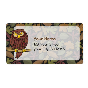 Etiqueta Desenhos animados da coruja