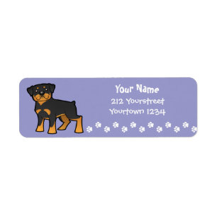 Etiqueta Desenhos animados Rottweiler