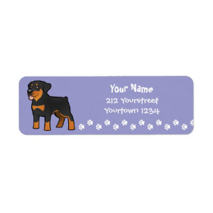 Etiqueta Desenhos animados Rottweiler