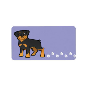 Etiqueta Desenhos animados Rottweiler
