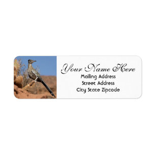 Etiqueta Desert Roadrunner Return Address