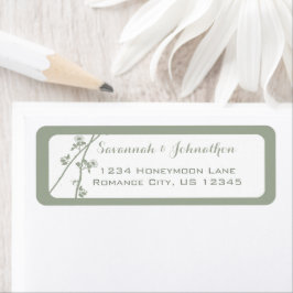 Etiqueta Desert Sage Wildflower ou qualquer endereço de ret