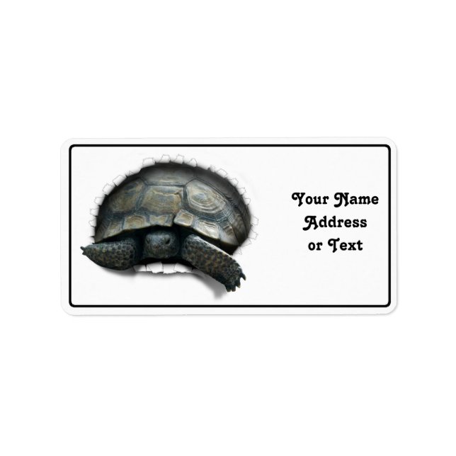ETIQUETA DESERT TORTOISE SAINDO! (Frente)