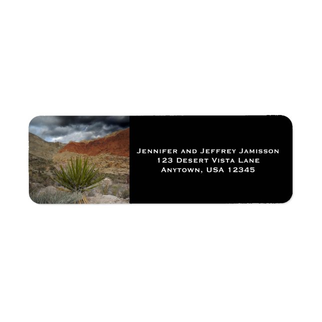 Etiqueta Desert Vista Return Address Labels (Frente)