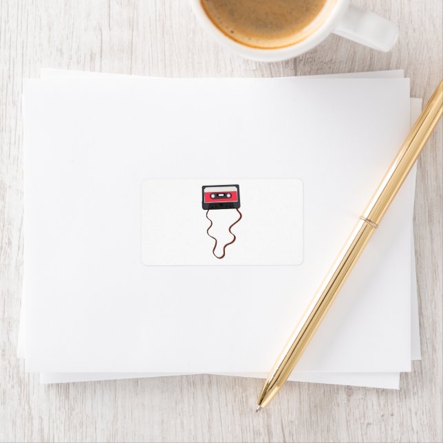 Etiqueta Desferida a fita cassete Mixtape Retroativa (Insitu)