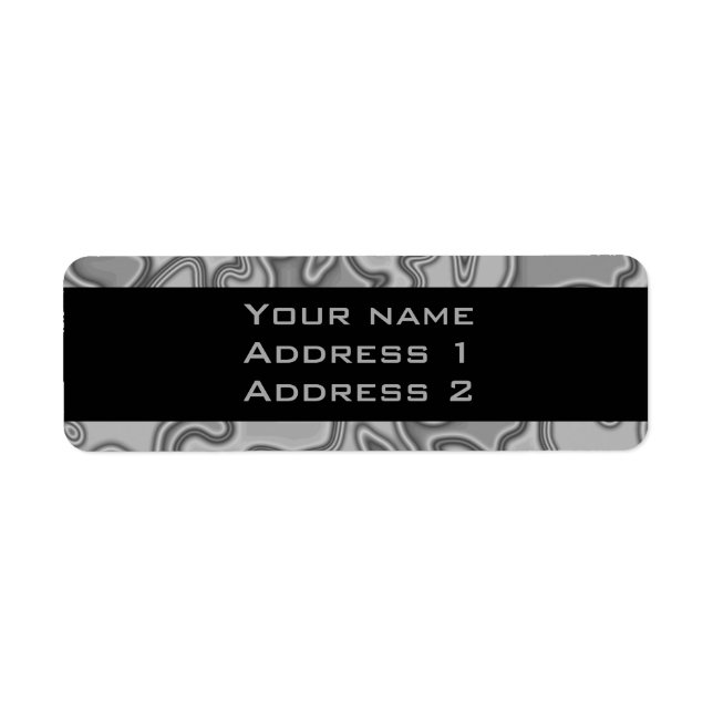 Etiqueta Design abstrato moderno (Frente)