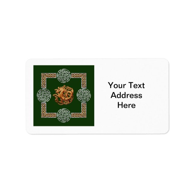 Etiqueta Design Celtic Horse (Frente)