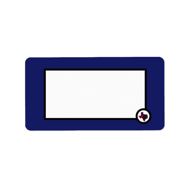 Etiqueta Design Contemporâneo do Texas (Frente)