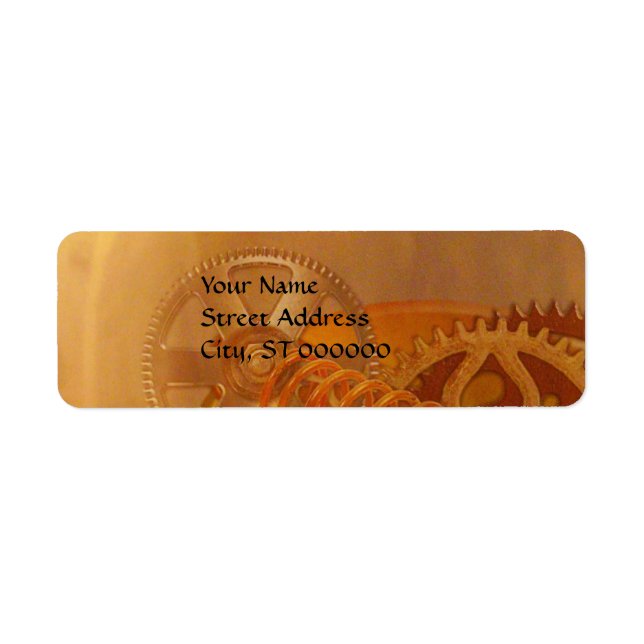 Etiqueta design da mecânica de engrenagens de galinheiro (Frente)