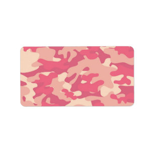 Etiqueta Design de Camo Rosa
