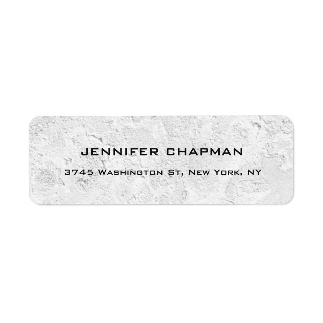 Etiqueta Design de Cinza profissional elegante moderno (Frente)