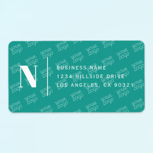 Etiqueta Design de Logotipo em Branco Endereço de devolução