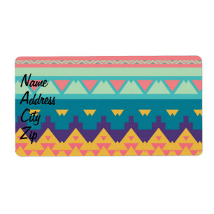 Etiqueta Design de pastel tribal