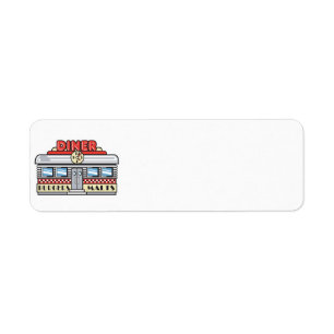 Etiqueta design de retro-diner
