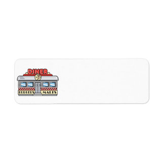Etiqueta design de retro-diner