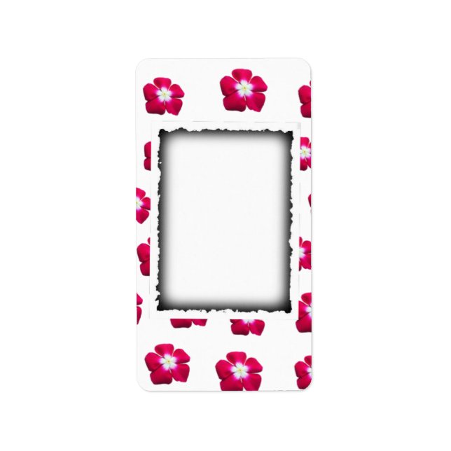 Etiqueta design de rosa (Frente)